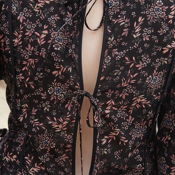 Madewell x Christy Dawn Tallulah Tie-Back Midi Dress in Wildblooms size S - Picture 4 of 12